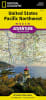 USA Pacific NW National Geographic Adventure Map.  The states of Washington, Oregon and Idaho contain Olympic, Mt. Rainier, Crater Lake, and North Cascades National Parks, Mt. Saint Helens and Mount Hood volcanoes, Columbia River Gorge, and dozens of magn - Image 1 of 0