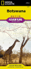 Front cover of National Geographic's Botswana AdventureMap featuring a folded travel map with wildlife and safari landscape details. - Image 1 of 0