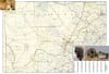 Front cover of National Geographic's Botswana AdventureMap featuring a folded travel map with wildlife and safari landscape details. - Image 3 of 0