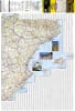 Spain & Portugal Adventure Travel Map The front side of the Spain and Portugal map shows the eastern half of Spain from its northern borders with France and Andorra south along its Mediterranean coastline to Almeria. Portugal and the western half of Spain - Image 2 of 0