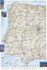 Spain & Portugal Adventure Travel Map The front side of the Spain and Portugal map shows the eastern half of Spain from its northern borders with France and Andorra south along its Mediterranean coastline to Almeria. Portugal and the western half of Spain - Image 3 of 0