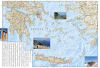 The Greece Adventure Travel Map is designed to meet the unique needs of adventure travelers with its durability and accurate information. The front side of the Greece map shows the northern region of the country with Macedonia and Bulgaria to the north, A - Image 3 of 0