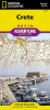 Crete Adventure Travel map. The front side of the Crete map details the eastern region of the island with the Sea of Crete to the north. The reverse side of the map shows the western region of the island with the Aegean Sea to the north and the Mediterran - Image 1 of 0