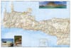Crete Adventure Travel map. The front side of the Crete map details the eastern region of the island with the Sea of Crete to the north. The reverse side of the map shows the western region of the island with the Aegean Sea to the north and the Mediterran - Image 3 of 0