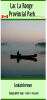 Lac La Ronge Provincial Park 1:100,000 scale topographic map featuring canoe routes, nautical markers, and backcountry island campgrounds. - Image 1 of 0