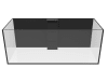 Fiji Cube 142 Gallon Shallow Internal Overflow Rimless Aquarium - Image 2 of 0