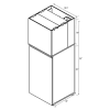 JBJ Rimless Flat Panel 45 Gallon Black Aquarium & Stand - Image 3 of 0