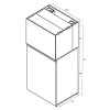 JBJ Rimless Flat Panel 45 Gallon White Aquarium & Stand - Image 3 of 0