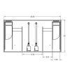 JBJ Rimless Flat Panel 65 Gallon White Aquarium & Stand - Image 3 of 0