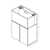 JBJ Rimless Flat Panel 65 Gallon White Aquarium & Stand - Image 4 of 0