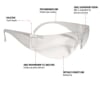 Mirage RT Clear Safety Glasses 12 pair / bx - Image 2 of 0