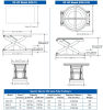 EZU-15 LIFT TABLE, PNEUMATIC, 28X48", 20" TRAVEL, 1500 LB CAP. - Image 4 of 0