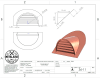 copper roof vent, half round roof vent, half circle roof vent, roof vent, copper roof vent, semi-circle vent, radius roof vent, half round dormer, dormer roof vent, radius roof vent, eyebrow roof dormer, copper half circle vent - Image 2 of 0