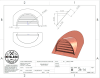 copper roof vent, half round roof vent, half circle roof vent, circle top roof vent, radius roof vent, half round dormer, dormer roof vent, radius roof vent, eyebrow roof dormer, copper half circle vent - Image 2 of 0