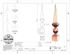 Copper roof spire, finial, copper finial, roof finial, roof spire, spire - Image 2 of 0