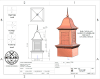 copper cupola, copper barn cupola, cupola, barn cupola, roof adornment, roof cupola, roof decoration, roof decor, copper roof decor, large cupola, estate cupola, large copper cupola, large custom cupola, custom cupola, bell top, tulip top, meadows cupola - Image 2 of 0