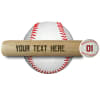 ENGRAVED MINI BAT <br>18" MINI BASEBALL BAT <br>ONE LINE - Image 1 of 0