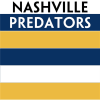 Nashville Predators team colors custom printed mini hockey stick. Personalized mini hockey stick by ministixx. - Image 1 of 0