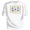 Printed Tee Shirt with Strategy Drawing on center chest. - Image 1 of 0