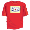Printed Tee Shirt with Strategy Drawing on center chest. - Image 4 of 0