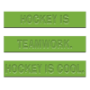 lime green hockey wrist band, hockey party gift - Image 1 of 0