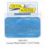 Detail Master Standard Photo-Etch License Plate Frames (1:25-1:24) - Image 1 of 0