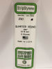 Evergreen Scale Models  .100" 2.5mm Opaque White Polystyrene Quarter Round - Image 1 of 0