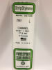 Evergreen Scale Models .312" 7.9mm Opaque White Polystyrene Channel - Image 1 of 0