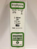 Evergreen Scale Models .100" 2.5mm Opaque White Polystyrene I-Beam - Image 1 of 0