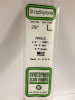 Evergreen Scale Models .250" 6.3mm Opaque White Polystyrene Angle - Image 1 of 0