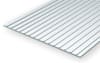 Evergreen Scale Models .040" X .1875" Opaque White Polystyrene Standing Seam Roofing - Image 2 of 0