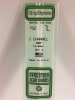 Evergreen Scale Models .080" 2.0mm Opaque White Polystyrene Z Channel - Image 1 of 0