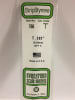 Evergreen Scale Models .141" 3.6mm Opaque White Polystyrene T Shape - Image 1 of 0