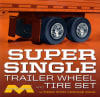 Super Single Trailer Wheel & Tire Set (4) (1/25) (fs) - Image 1 of 0