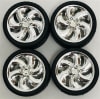 Cyclone Chrome Rims with Tires (Set of 4) 1/25 - Image 1 of 0