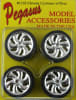 Cyclone Chrome Rims with Tires (Set of 4) 1/25 - Image 3 of 0