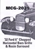 '32 Ford 6" Chopped  Grille horizontal bars: includes resin grille surround - Image 4 of 0