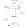 Monitor Cart for 50 to 80 inch Displays up to 165 lbs - Image 7 of 0