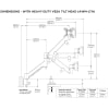 Heavy Duty Dynamic Monitor Arm - Image 5 of 0