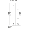 Wall Channel for Atdec AWM Mounts - Image 4 of 0