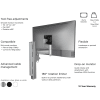 Height Adjustable Monitor Mount with 18 inch monitor arm for Screens up to 26.5 lbs. - Image 7 of 0