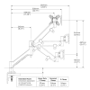 Heavy Duty PC Monitor Mount for 13-35 lb Monitors - Image 7 of 0
