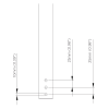 Video Wall Poles, Cut to Fit by Atdec - Image 4 of 0