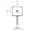 Flexible VESA Mount with Bolt Down Base - Image 9 of 0