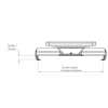 Universal VESA Tablet Mount for devices from 6.5 to 8.5 inches narrowest side - Image 8 of 0