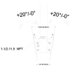 VESA Dual Ceiling Mount for Screens up to 80 lbs. - Image 7 of 0
