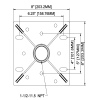 Heavy duty 8x8" Pole Adapter for long drops - Image 3 of 0