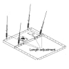 Suspended Ceiling Adapter for 2x2 Grid Systems - Image 2 of 0