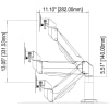 Dual Pole Mount for Monitors up to 30 lb. - Image 4 of 0