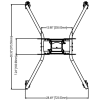 Mobile Monitor Cart Back to Back for Screens up to 100 lb. - Image 5 of 0